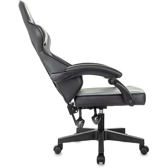 Кресло VB_Echair Easy Game-907 LT PU экокожа черный/серый, пластик