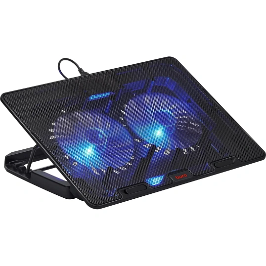 Подставка для ноутб. Buro BU-LCP156-B214H (D-NCP170-4)15.6 USB FAN металл