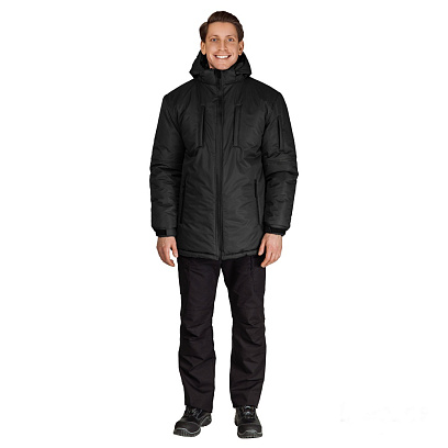 Куртка зимняя мужская  утеплённая Вегард чёрная 96-100/182-188