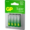 Батарейка GP Super AA/LR6/15A алкалин., GP15A - 2CR4,бл/4шт