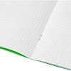 Тетрадь в зеленом офсете  18л.,  клетка, штука, внутр.блок 100% белизна