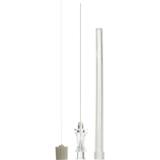 Игла спинальная Quincke 27G(0,40х89мм)с напр.22G(0,71х38мм)Polymed,50шт/уп