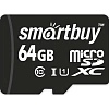Карта памяти SmartBuy microSDXC 64Gb UHS-I Cl10 +ад, SB64GBSDCL10-01