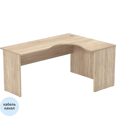 Стол Easy One правый (888,889) дуб сонома Ш1600 Г1200