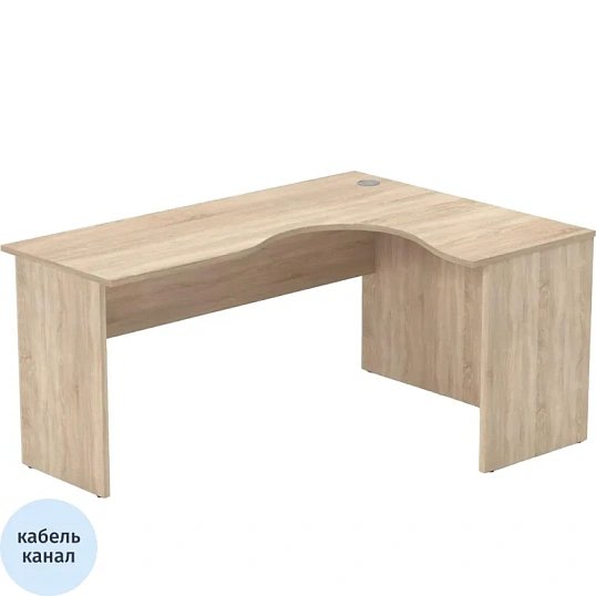 Стол Easy One правый (888,889) дуб сонома Ш1600 Г1200