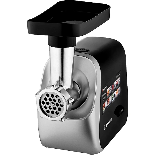 Мясорубка BRAYER 1608BR,2000Вт, 3 диска,кеббе,колб,овощ, драники,2 кг/мин