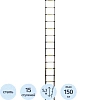 Лестница ST 4.4 стальная телескопическая 4.4м. (15ступ),ALUMET