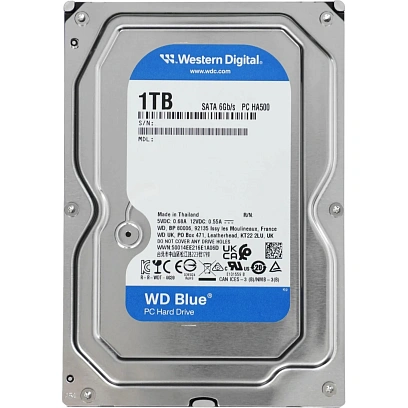 Жесткий диск WD Blue 3.5 1TB SATA 5400rpm(WD10EARZ)