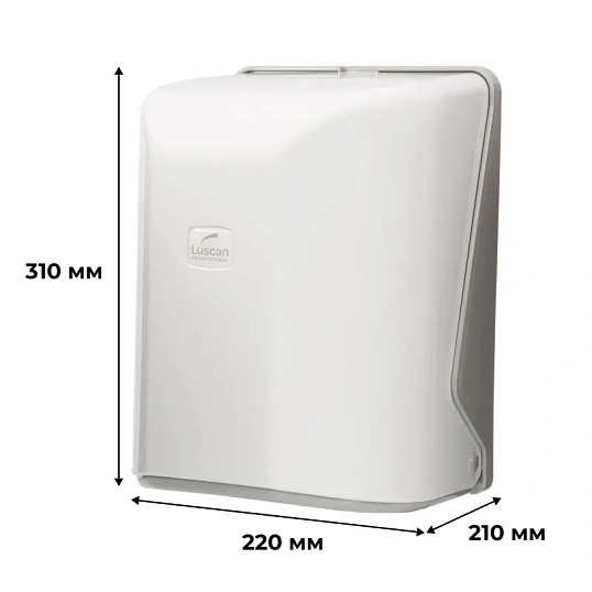 Диспенсер для полотенец рулон Luscan Professional ЦВ белый
