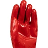 Перчатки DELTA PLUS PVC733510 ПВХ КЩС цв.красный р.10