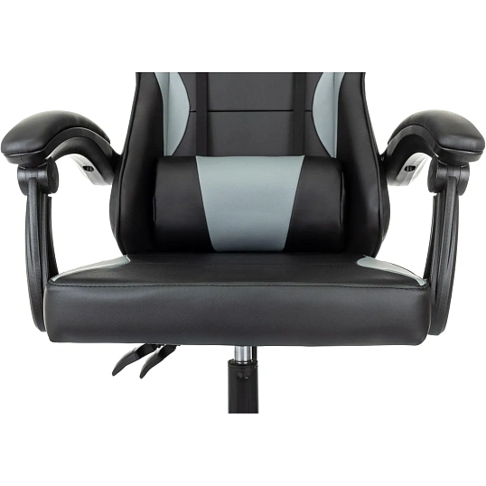 Кресло VB_Echair Easy Game-907 LT PU экокожа черный/серый, пластик