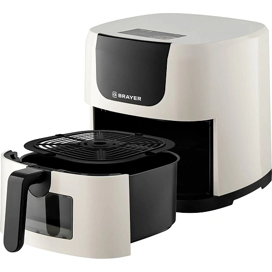 Аэрогриль BRAYER 2043BR,1500Вт,5л,t.200С,съем реш,тайм, LCD-дисплей,7 прогр
