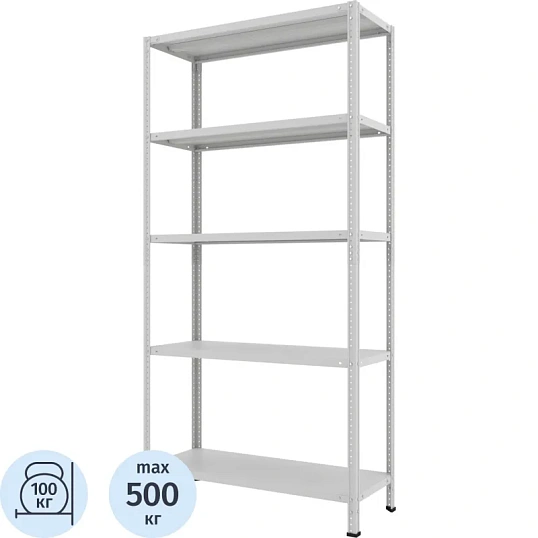 Стеллаж металлический Ульт_Everest-100-40/100/200-5-C (Разборный)