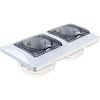 Розетка 2-ая с/з со шт. в сборе IP44 SE Glossa Белый (GSL000147)
