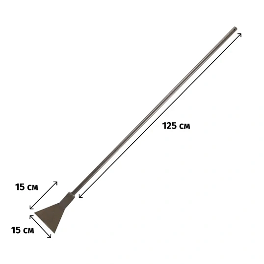Ледоруб-топор РусТрейд (15х140 см) сварной с мет черенком Б-3 зи-00202 1 кг