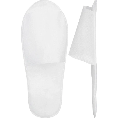 Тапочки одноразовые Антикризисные Ультра с открытым мысом, белые,250пар/уп