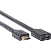 Кабель удлинительный  HDMI-19M/F ver 2.1, 0.5m, Telecom <TCG257MF-0.5M