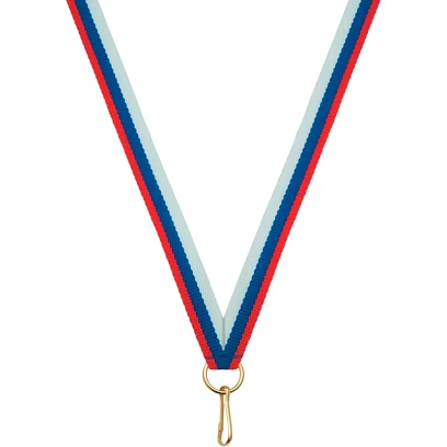 Лента для медалей 10 мм цвет триколор  LN5f