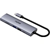 Разветвитель USB RAPOO USB-C to PD+HDMI+2xUSB3.0+SD,TF deck сереб.XD61-SGRY