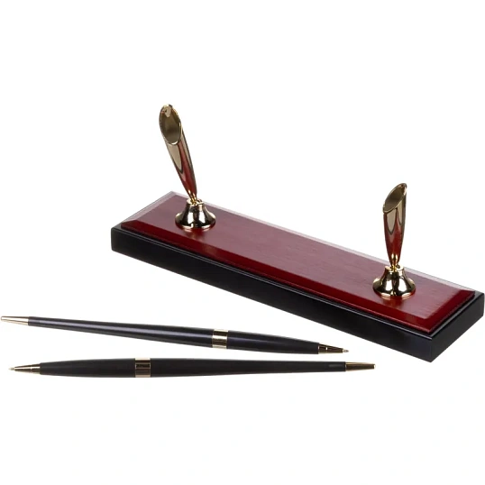 Набор настольный M8G-1A на 8 предметов из МДФ, цвет: красное дерево