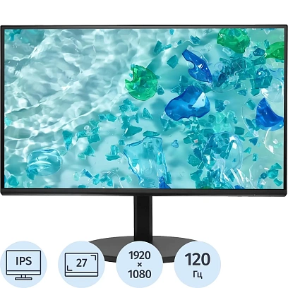 Монитор Acer CB272Gbmiprxv 27''FHD/IPS/120Гц/VGA/HDMI/DP/черн(UM.HB2CD.G01)