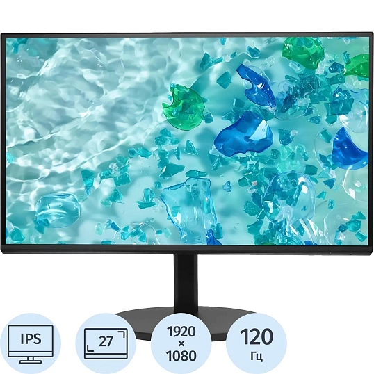 Монитор Acer CB272Gbmiprxv 27''FHD/IPS/120Гц/VGA/HDMI/DP/черн(UM.HB2CD.G01)