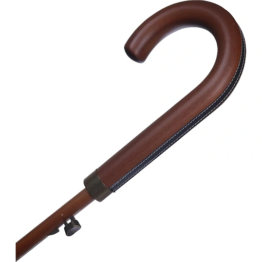 Зонт Trust Мужской, Трость, 8/70 , Автомат, П/Э. Крюк-Дерево 16860