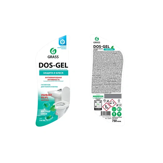 Средство для сантехники DOS GEL Мятная сила гель 750мл