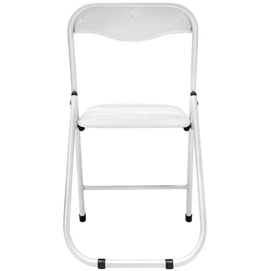Стул складной каркас белый, кожзам белый РС 04