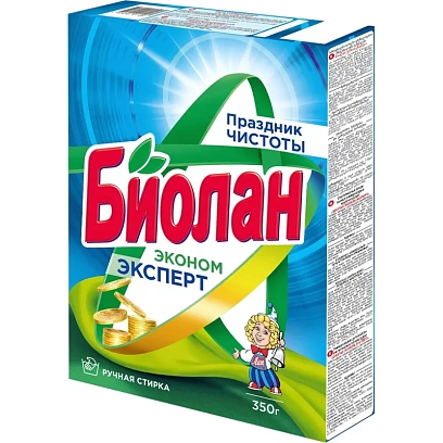 Порошок стиральный БИОЛАН Эконом Эксперт д/ручной стирки 350 гр