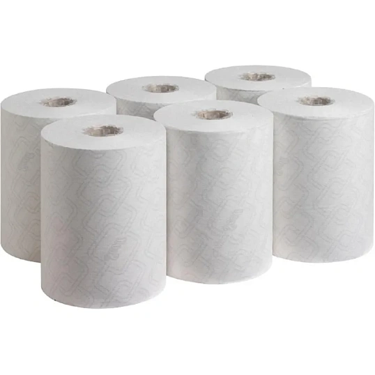 Полотенца бумажные д/дисп в рул KKEssential Slimroll 1сбел 190м 6р/уп 6695