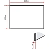 Доска пробковая 100х150 Attache BlackFrame черная рама