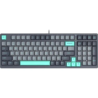 Клавиатура A4Tech Fstyler (FS300 PANDA ROCK)механич. чер/сер USB gamer LED