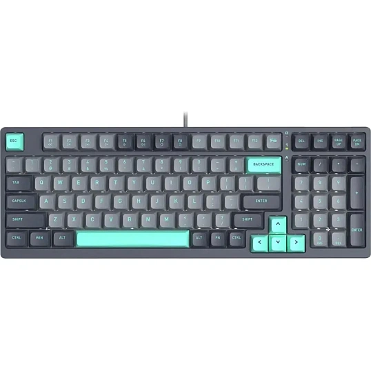 Клавиатура A4Tech Fstyler (FS300 PANDA ROCK)механич. чер/сер USB gamer LED