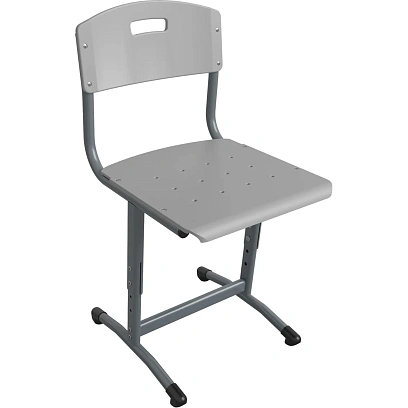 Стул ученический MET Универсал 3-5р.г. ПФ серый 7040/серый
