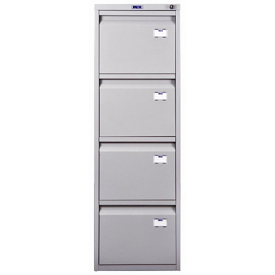 Картотека ПРАКТИК A-44 шкаф 4 секцион. А4, ц.замок, 410х485х1305