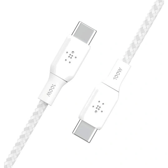 Кабель Belkin (CAB014BT2MWH)BoostCh.100W PD USB-C To USB-C 2м белый