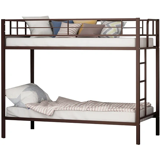 Кровать металлическая FM_Севилья двухъярусная 198х96х163 коричневый