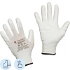 Перчатки защитные TOPFORT нейлоновые с п/у покрытием белые р. 7 (S)