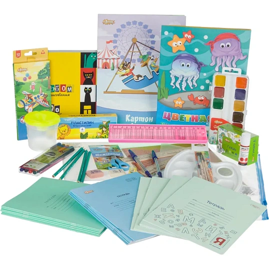 Набор первоклассника   60 предм, для девочки