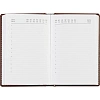 Ежедневник недатированный коричневый,А6,100x150, 320стр,Agenda