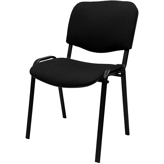 Стул КО_EChair Rio(ИЗО) РС01.00.10 ткань черная 101, каркас черный