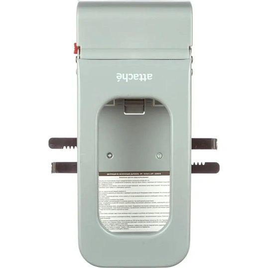 Дырокол Attache до 100 листов, с линейкой, металл, серый