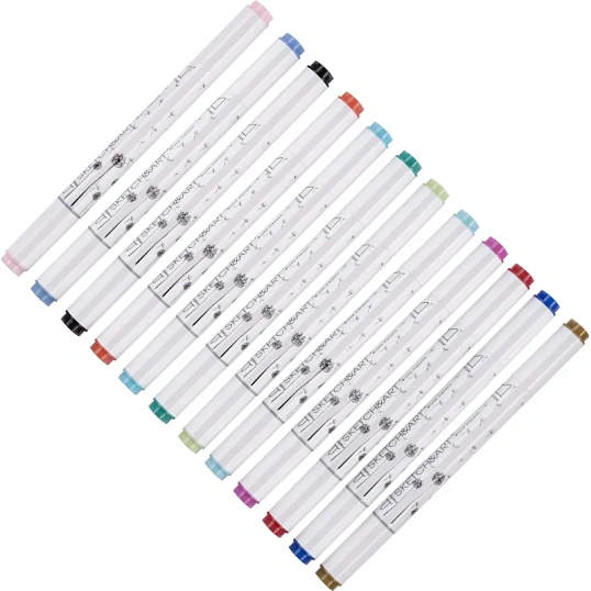 Набор маркеров ДВУС.СКЕТЧ-МАРКЕРЫSKETCH&ARTСРЕДНИЙ,24 ЦВ.ПЛАС.ПЕН,22-0077