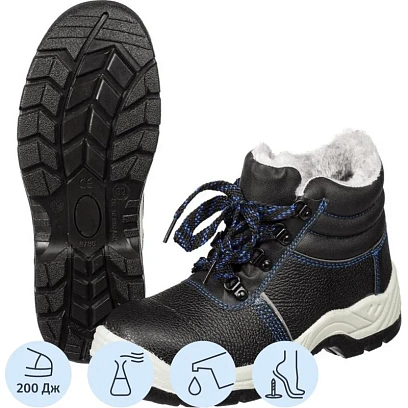 Ботинки рабочие ПУ/ТПУ с МП, МС искус.мех р 42