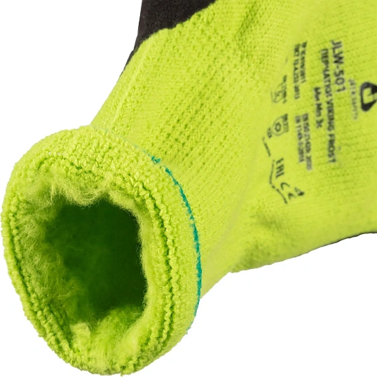 Перчатки трикотаж ут. с лат. JetaSafety JLW-501 Viking Frost зел-черн р.XL