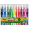 Фломастеры №1School Croco 18цв.,прозр.колп.,смыв, блист. упак. c кнопкой