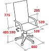 Кресло BN_SH_EChair-565 TW сетка/ткань бежевый, хром