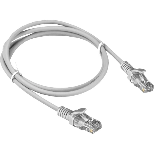 Патч-корд ExeGate UTP-RJ45-RJ45-5e-1,5M-LSZH-GY, cat.5e, 1.5м <EX286382RUS