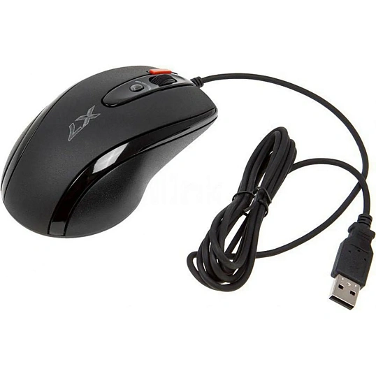 Мышь компьютерная A4Tech X-718BK чер опт (3000dpi) USB (6but)